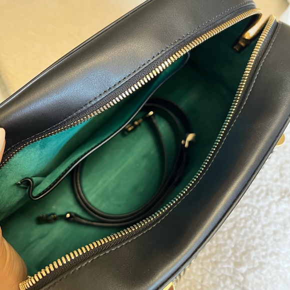 Authentic Bvlgari black leather top handle bag - Picture 6 of 11